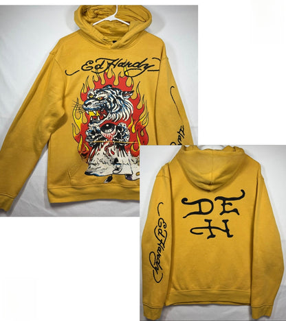 Men's Zip Hoodie Tiger Print Sweatshirt