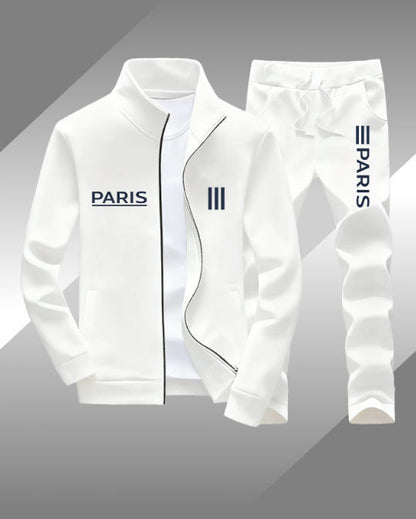 Men's Zipper Jacket and Trousers Set