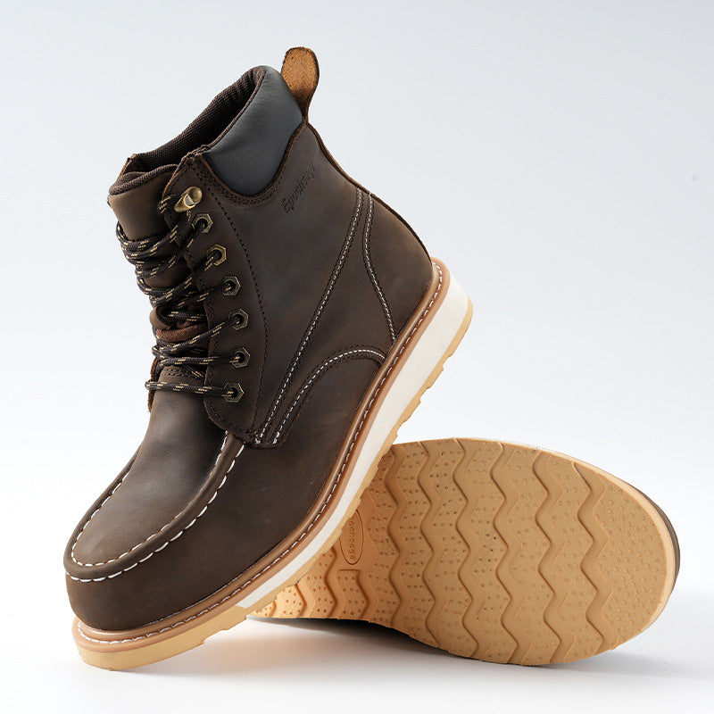 Men Safety Work Shoes Steel Toe Waterproof