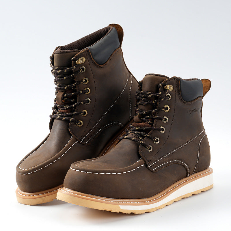 Men Safety Work Shoes Steel Toe Waterproof