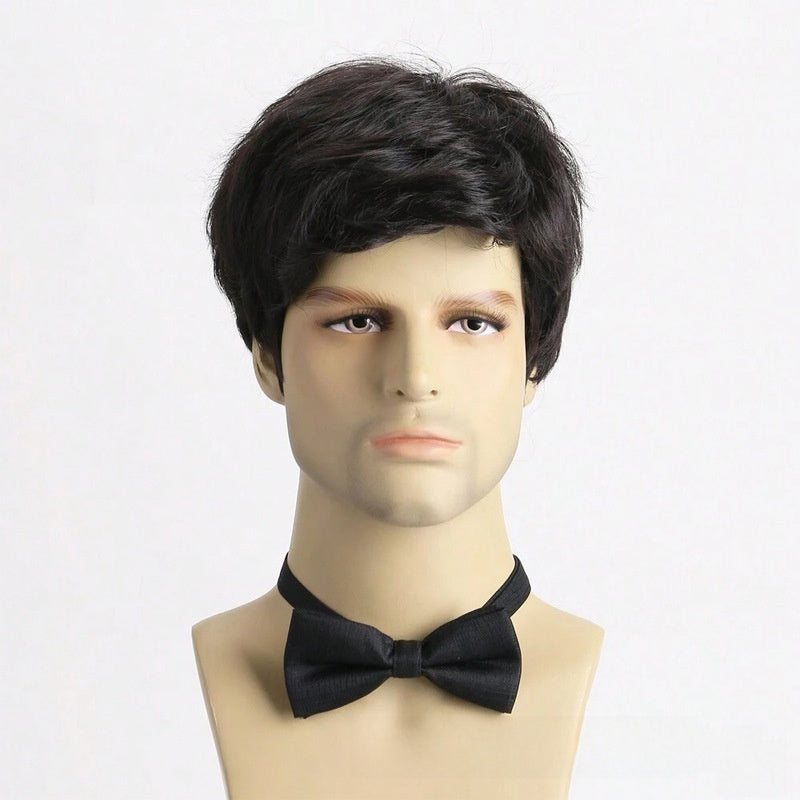 Men Short Curly Synthetic Wig