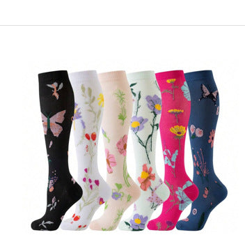 Men Women Sport Running Compression Socks Calf Pressure Socks