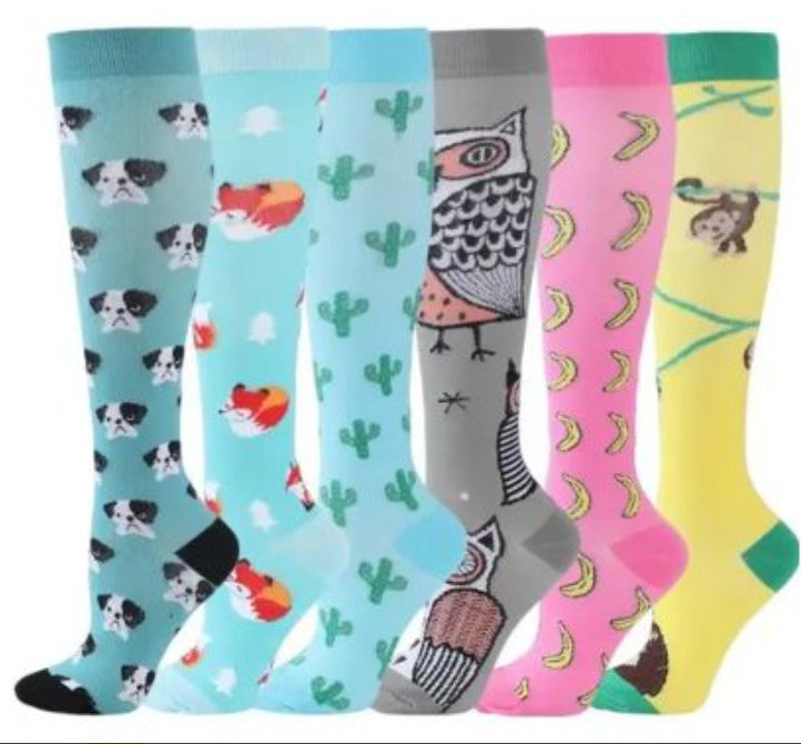 Men Women Sport Running Compression Socks Calf Pressure Socks