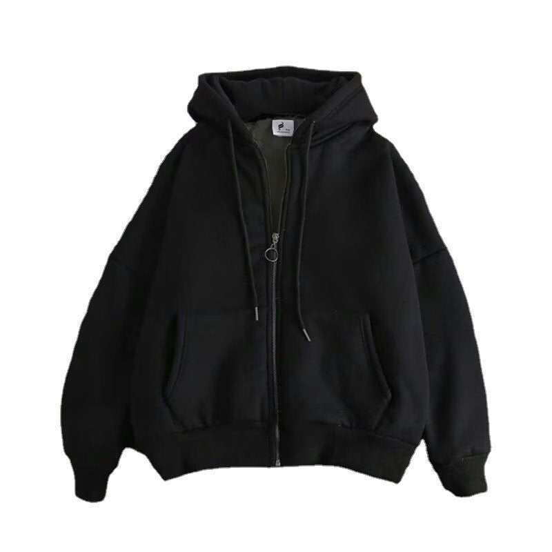 Men Zip Front Hooded Sweatshirt