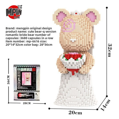 Mengli Bear Miniature Particle Building Block Assembly