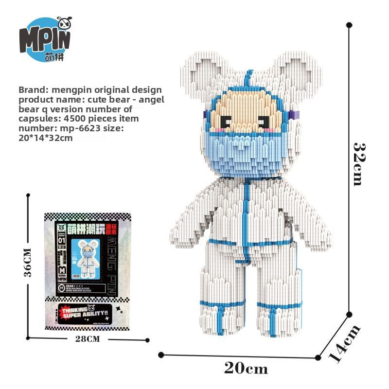 Mengli Bear Miniature Particle Building Block Assembly