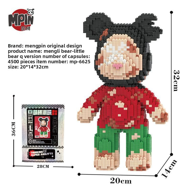 Mengli Bear Miniature Particle Building Block Assembly