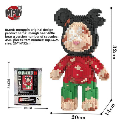 Mengli Bear Miniature Particle Building Block Assembly