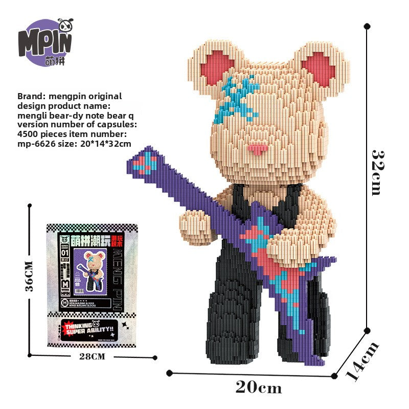 Mengli Bear Miniature Particle Building Block Assembly