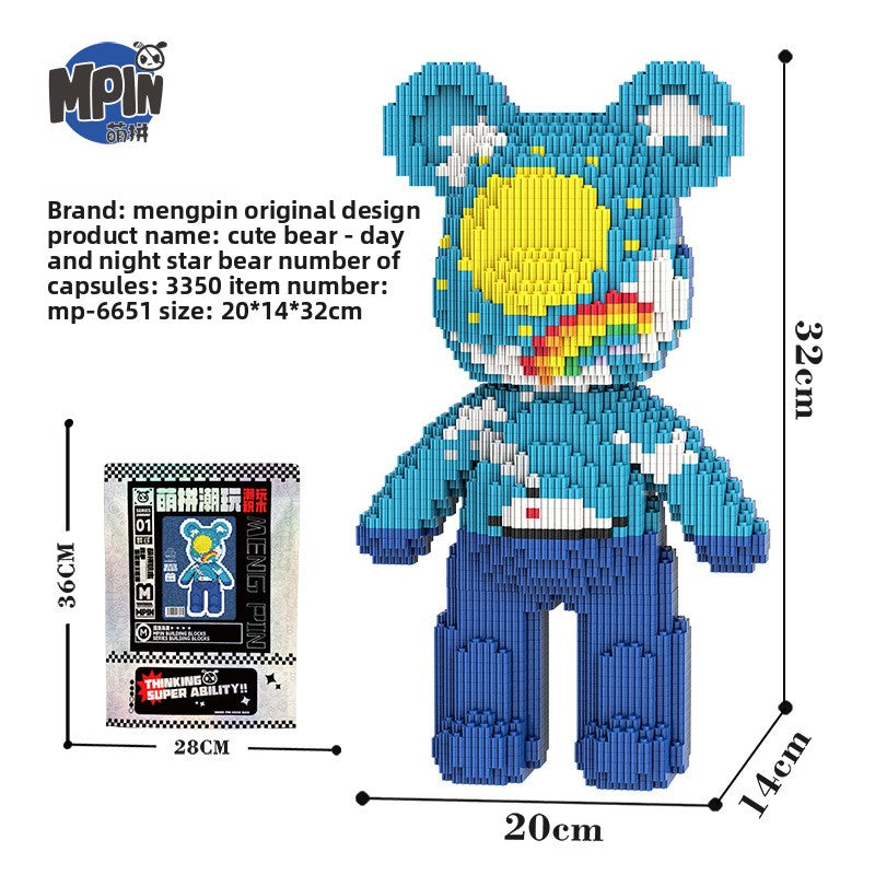Mengli Bear Miniature Particle Building Block Assembly