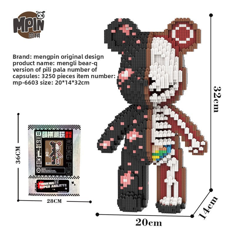 Mengli Bear Miniature Particle Building Block Assembly