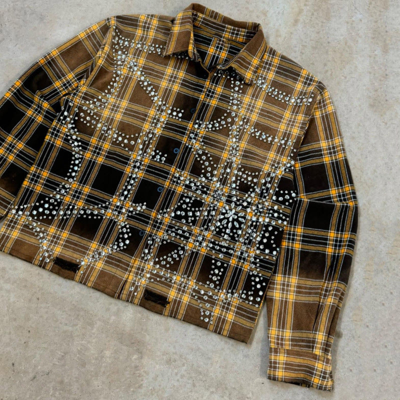 Mens 3D Floral Print Long Sleeve Shirt