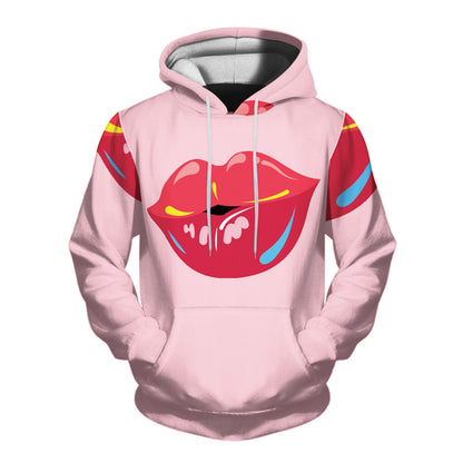 Mens 3D Printed Hooded Sweatshirt