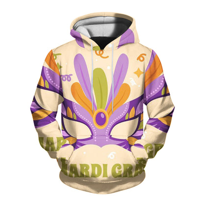 Mens 3D Printed Hooded Sweatshirt