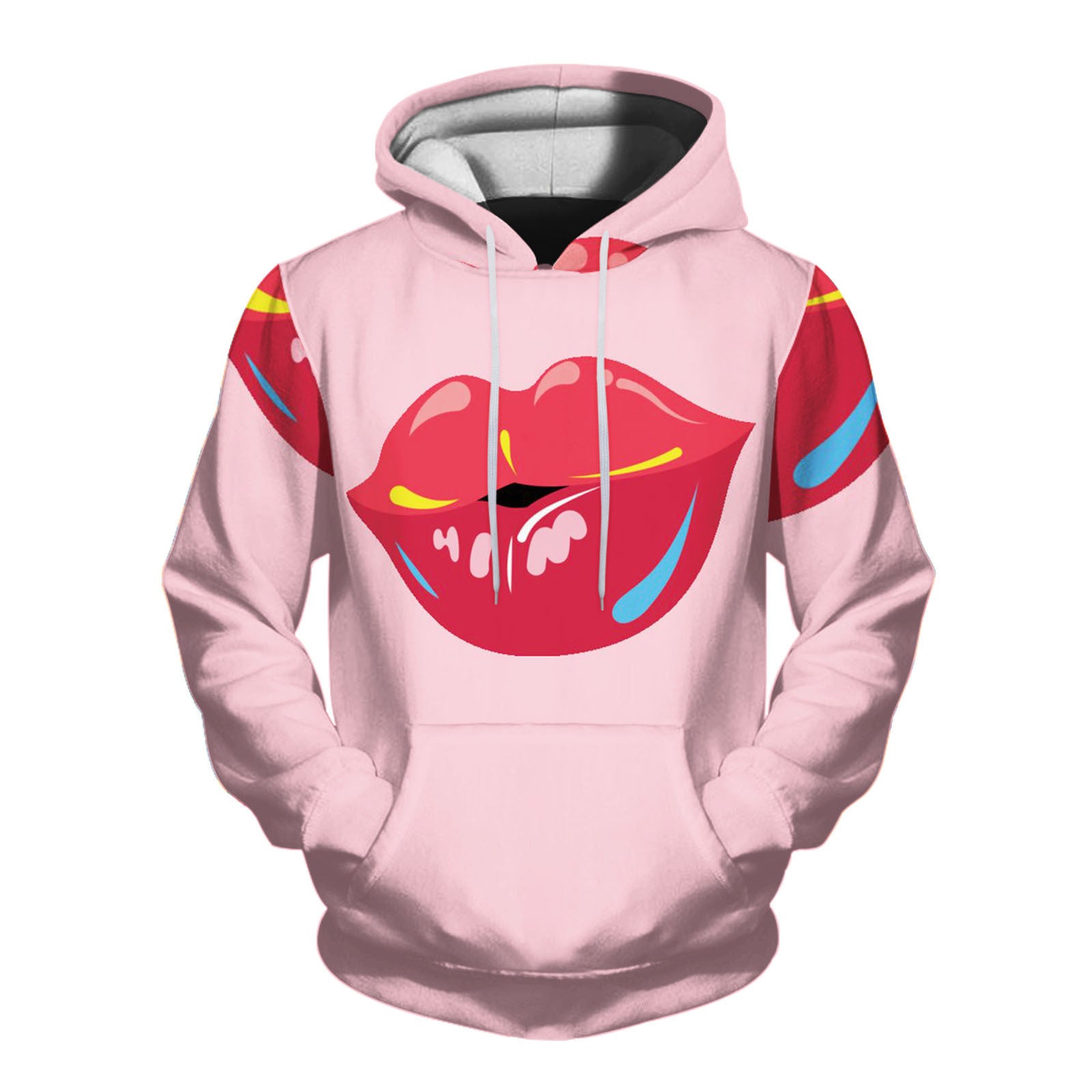 Mens 3D Printed Hooded Sweatshirt