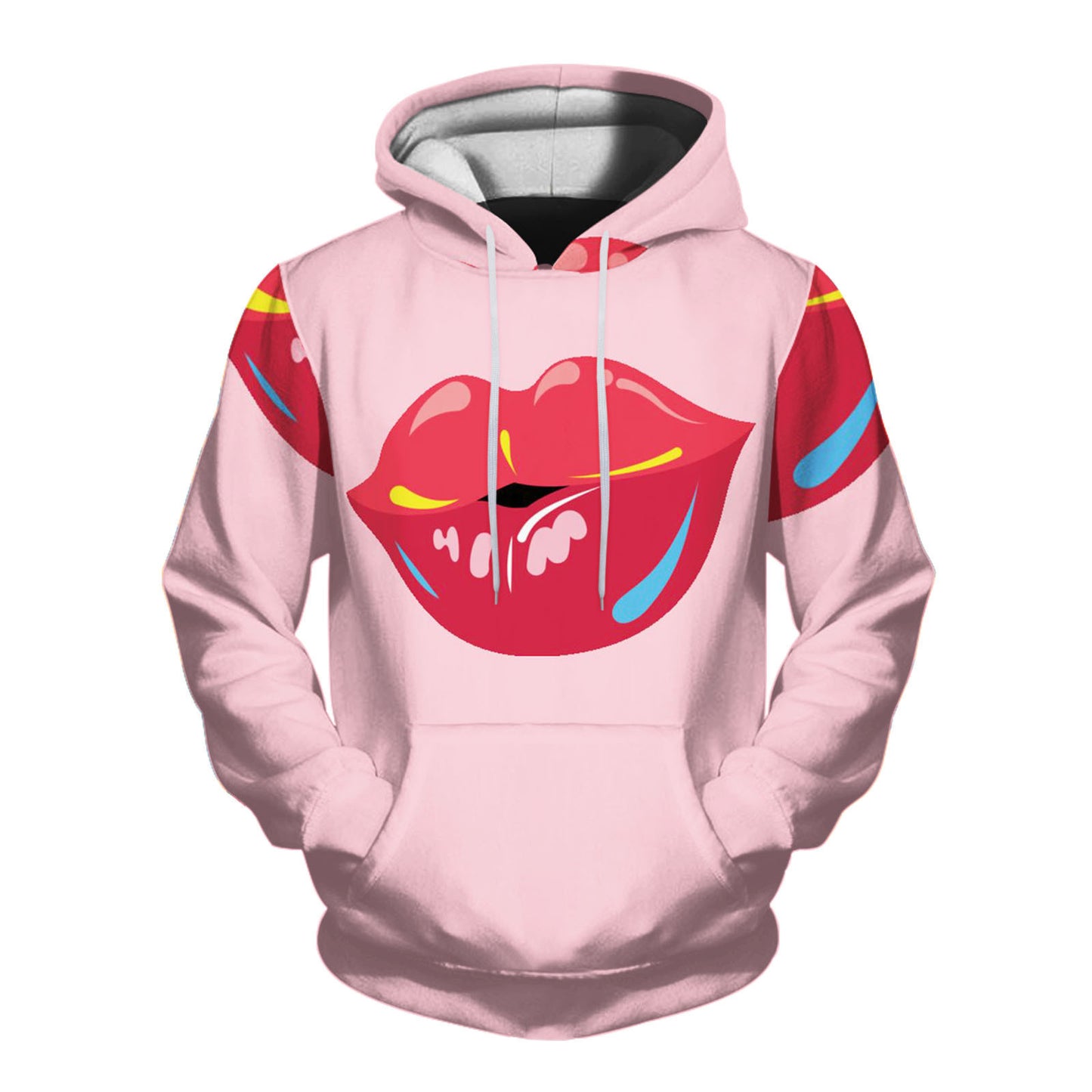 Mens 3D Printed Hooded Sweatshirt