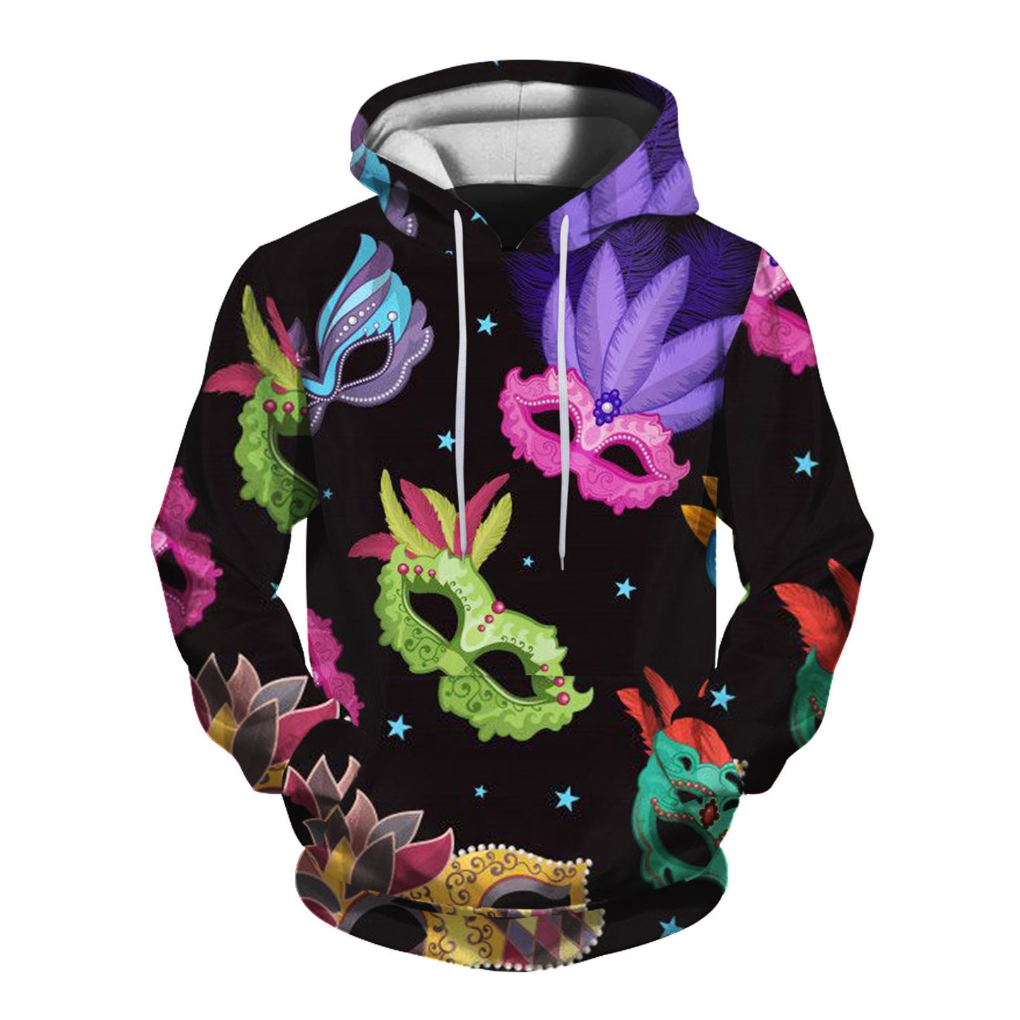 Mens 3D Printed Hooded Sweatshirt