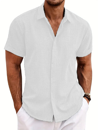 Mens 3D Printed Lapel Shirt