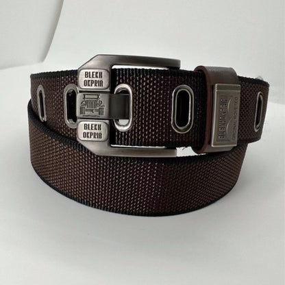 Mens Adjustable Nylon Tactical Belt with Alloy Buckle