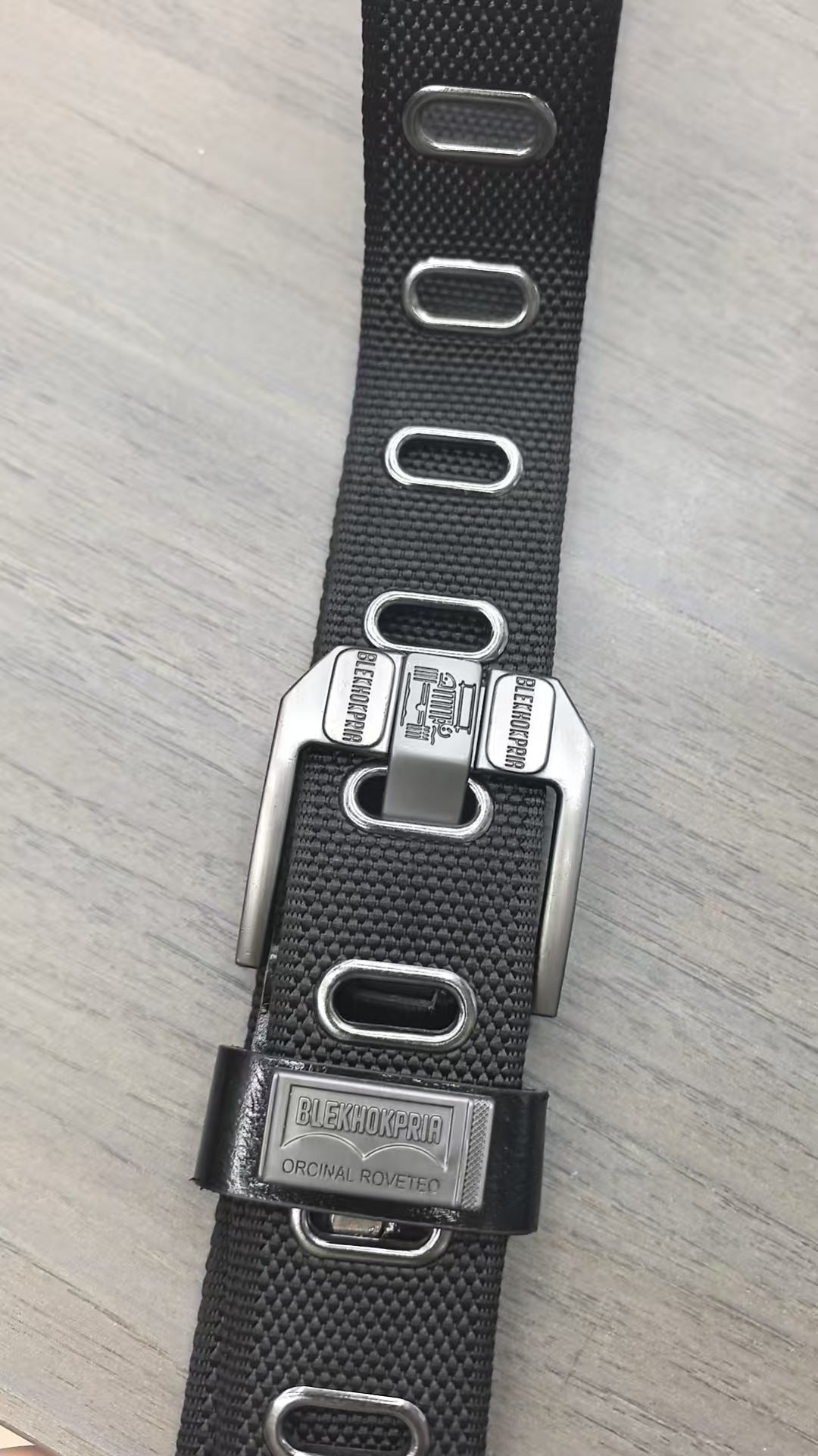 Mens Adjustable Nylon Tactical Belt with Alloy Buckle