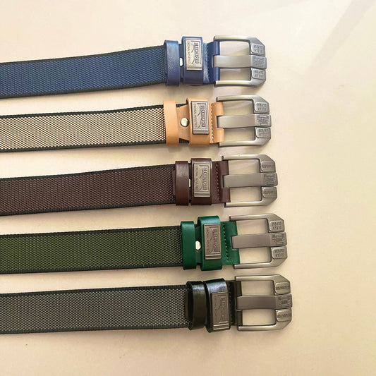 Mens Adjustable Nylon Tactical Belt with Alloy Buckle