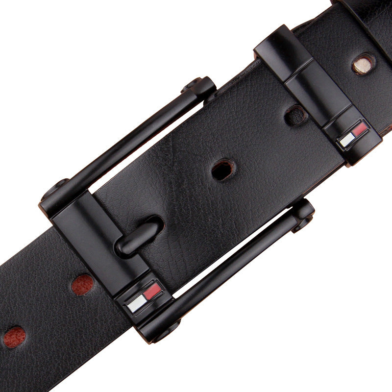 Mens Antique Pin Buckle Belt