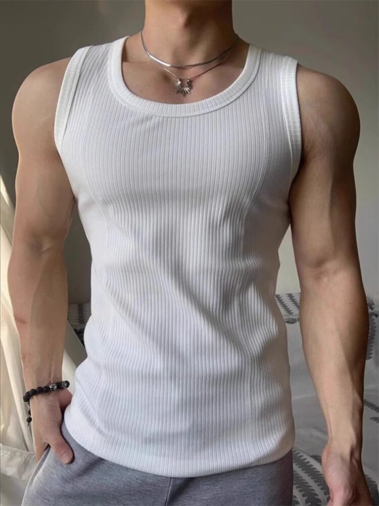 Mens Athletic Sleeveless Fitness Shirt