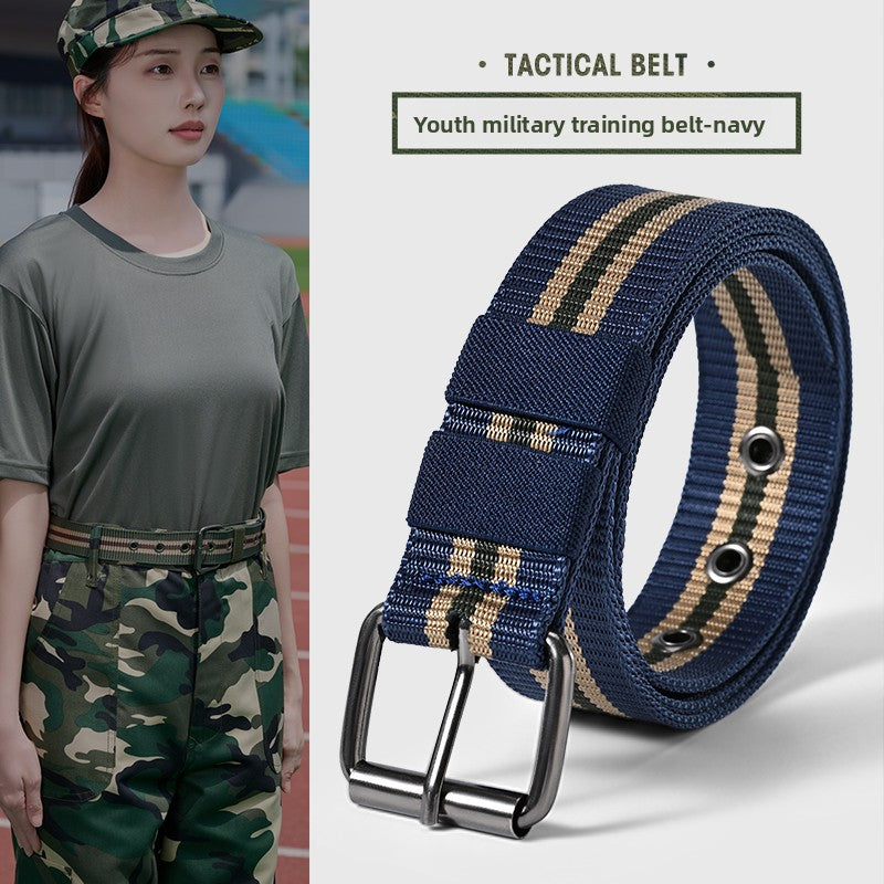 Mens Automatic Buckle Canvas Belt