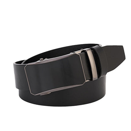 Mens Automatic Buckle Genuine Leather Belt
