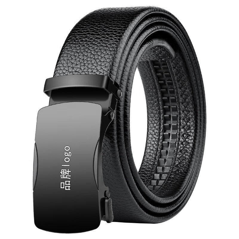Mens Automatic Buckle Leather Belt