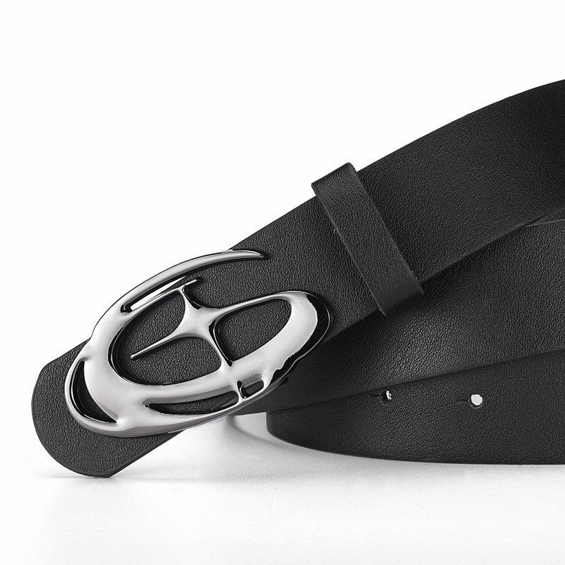Mens Automatic Buckle PU Leather Waist Belt