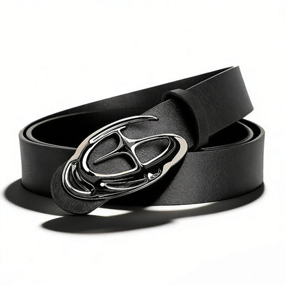 Mens Automatic Buckle PU Leather Waist Belt