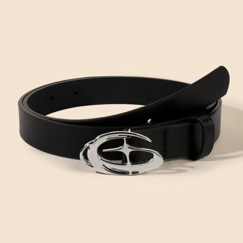 Mens Automatic Buckle PU Leather Waist Belt
