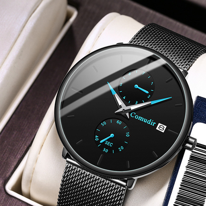 Mens Automatic Quartz Watch with Luminous Calendar
