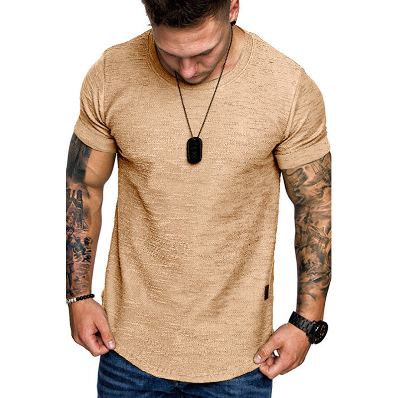 Mens Bamboo Cotton Round Neck Short Sleeve T-Shirt
