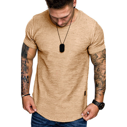 Mens Bamboo Cotton Round Neck Short Sleeve T-Shirt
