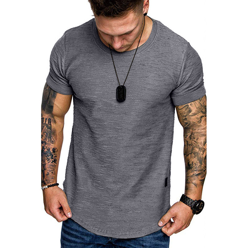 Mens Bamboo Cotton Round Neck Short Sleeve T-Shirt