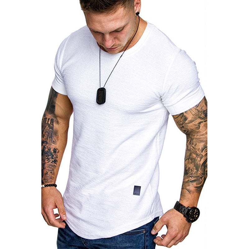 Mens Bamboo Cotton Round Neck Short Sleeve T-Shirt
