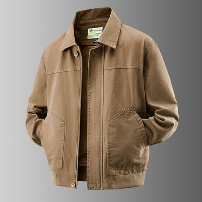 Mens Baseball Collar Cotton Jacket