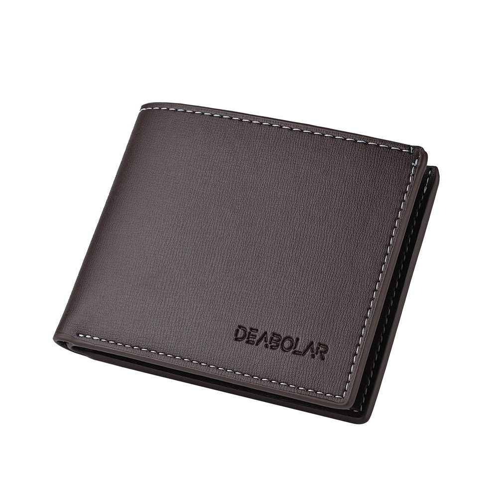 Mens Bifold PU Leather Wallet