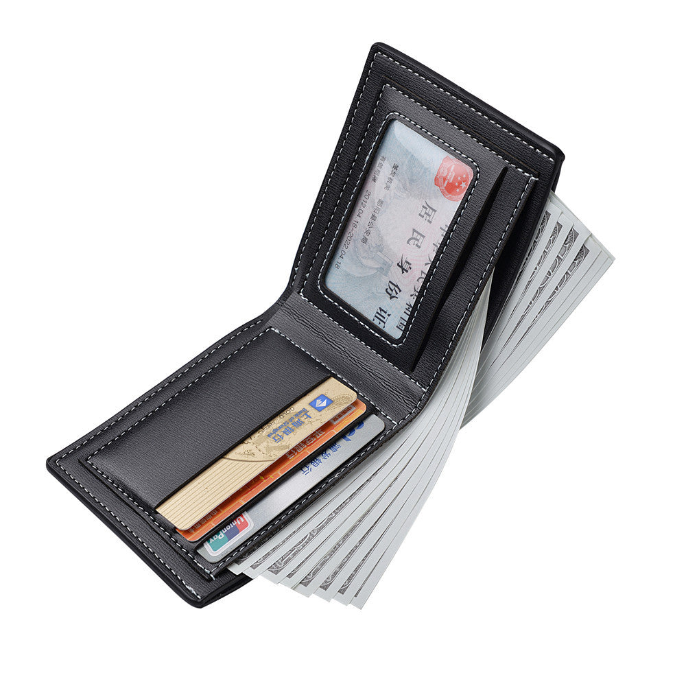 Mens Bifold PU Leather Wallet