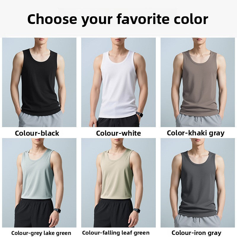 Mens Breathable Cotton Sleeveless Vest