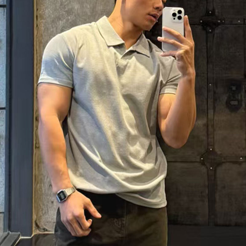 Mens Breathable Fitness Polo Shirt