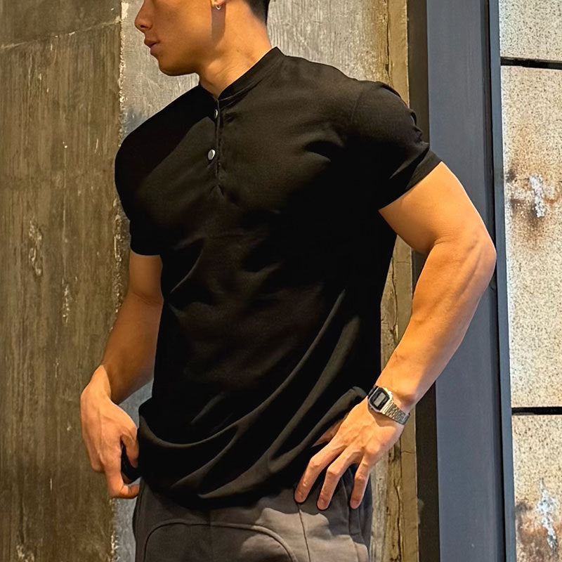 Mens Breathable Fitness Polo Shirt