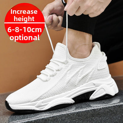 Mens Breathable Height Increase Casual Shoes