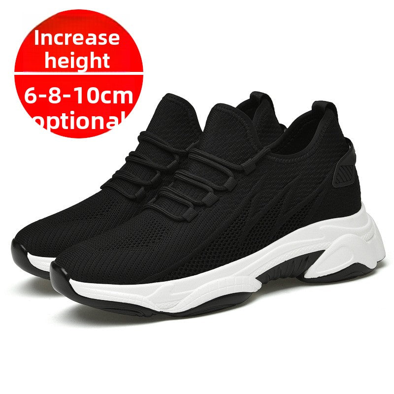 Mens Breathable Height Increase Casual Shoes