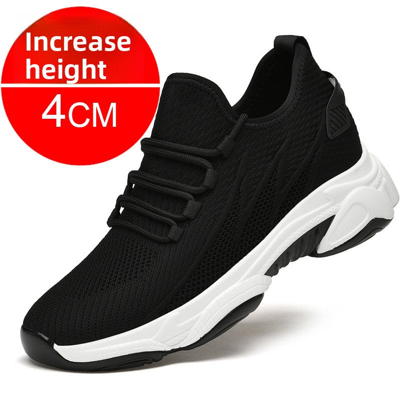 Mens Breathable Height Increase Casual Shoes
