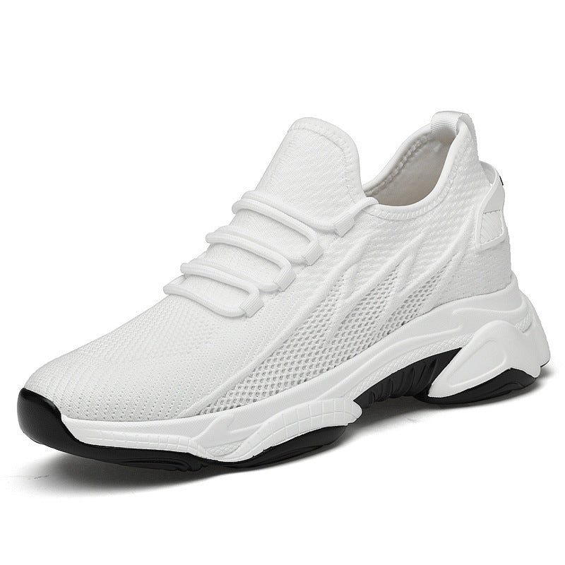 Mens Breathable Height Increase Casual Sneakers