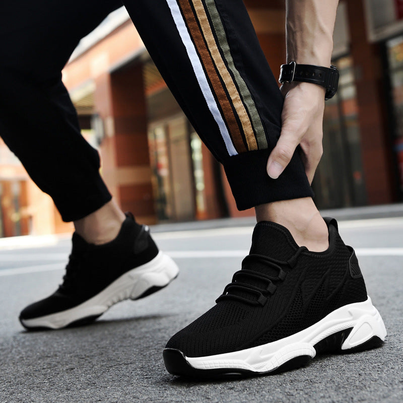Mens Breathable Height Increase Casual Sneakers