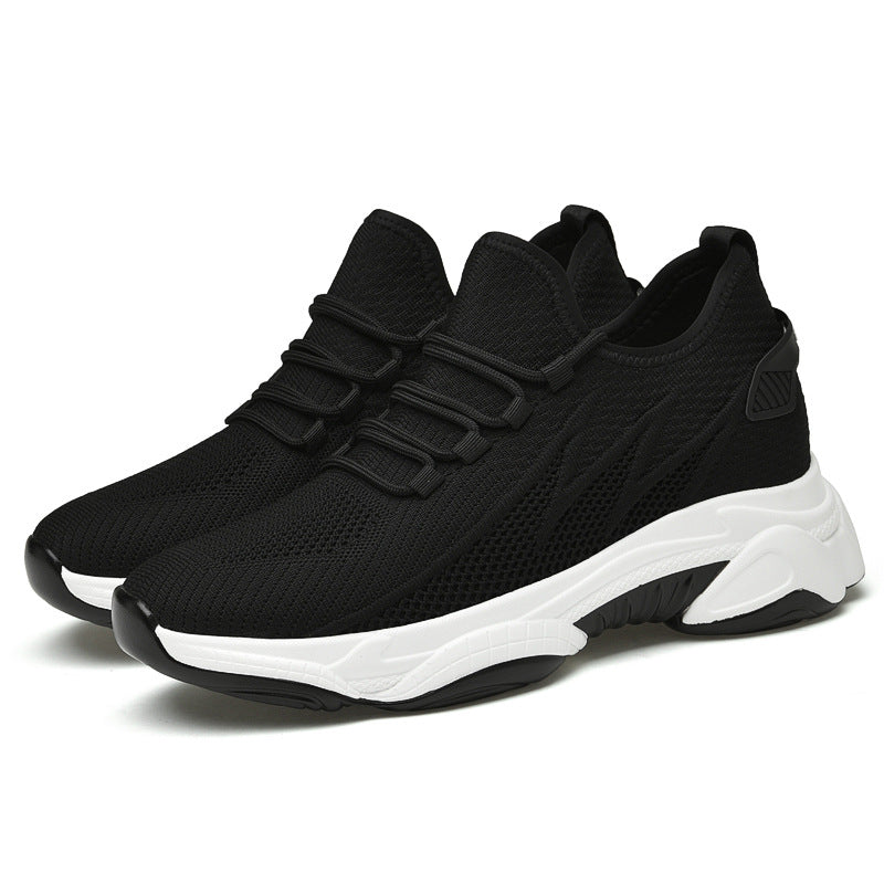 Mens Breathable Height Increase Casual Sneakers